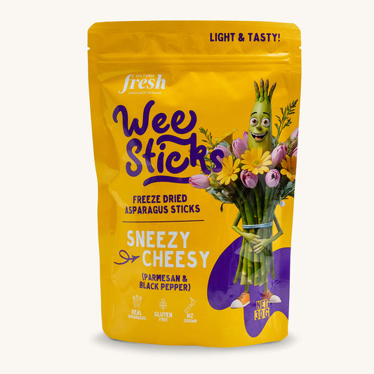 Parmesan and Black Pepper packs - Freeze Dried Asparagus