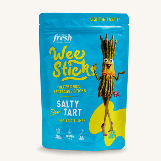 Sea Salt & Lime packs  - Freeze Dried Asparagus