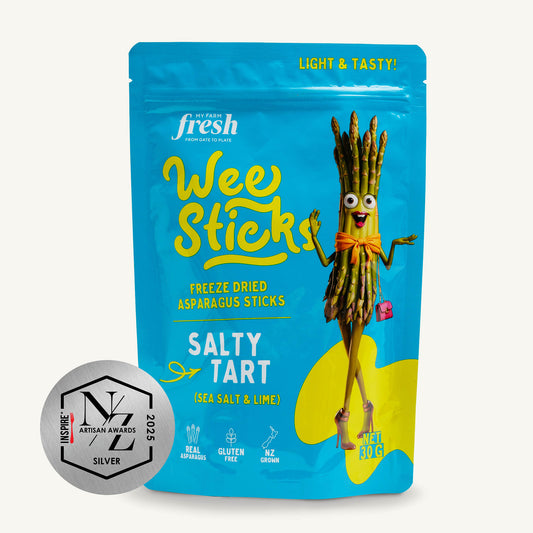 Sea Salt & Lime packs  - Freeze Dried Asparagus