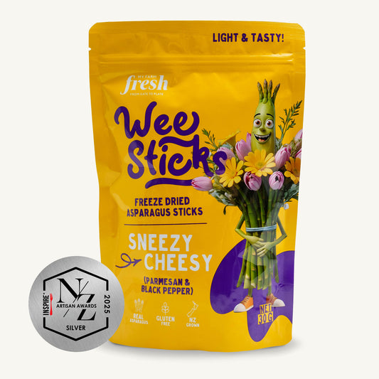 Parmesan and Black Pepper packs - Freeze Dried Asparagus